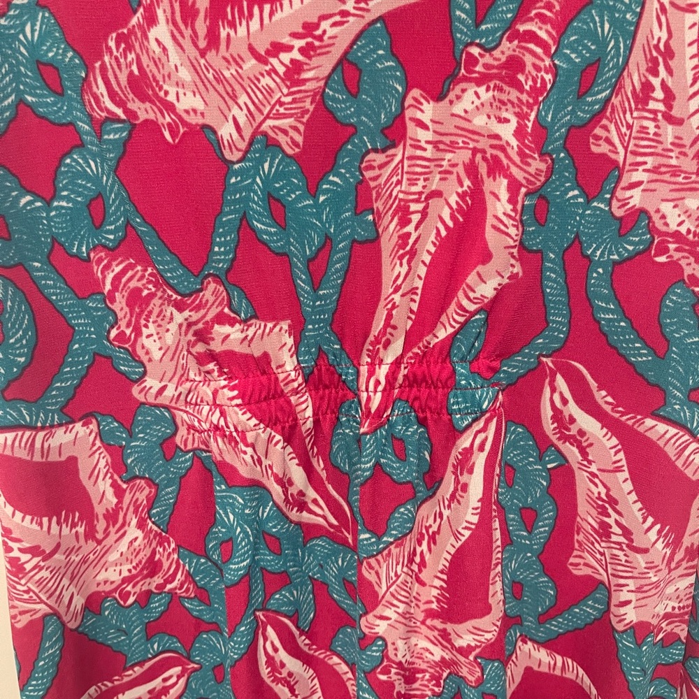 Tracy Negoshian Vibrant Pink and Teal Dress - Picture 4 of 4